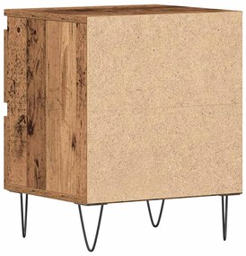 Camas de cabeceira vidaXL 2 pcs Madeira Velha 40x35x50 cm Madeira de e