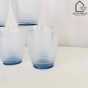 Conjunto 6 copos | Fundo Azul