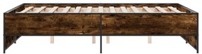 Estrutura cama 140x190 cm derivados de madeira/metal