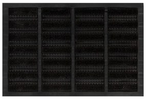 vidaXL Tapete de porta retangular 40x60 cm borracha e fibra de coco