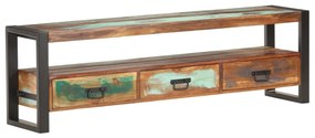 vidaXL Móvel de TV 150x30x45 cm madeira recuperada maciça