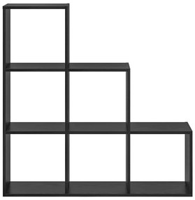 Gabinete de Livros Carvalho preto 99 x 29 x 99 cm