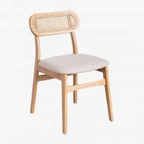 Pack De 2 Cadeiras De Jantar Em Madeira Leivel Madeira Natural - Sklum