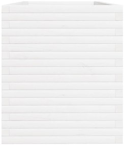Vaso/floreira de jardim 110x60x68,5 cm pinho maciço branco