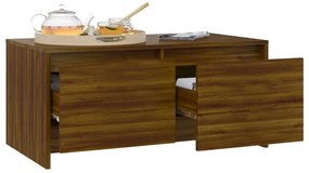 Mesa de centro derivados de madeira carvalho castanho