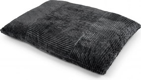 Puff-Cama 2 em 1, 194 x 139 x 19 cm, Capa Removível e Lavável, Cinzento-escuro