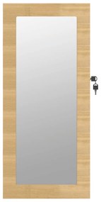 Móvel para joias de parede espelhado 30x8,5x67 cm