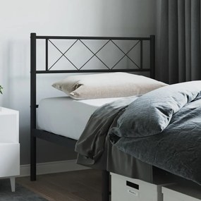 Cabeceira de cama 100 cm metal preto