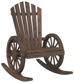 Cadeiras de baloiço Adirondack 2 pcs madeira de abeto maciça