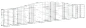 Cestos gabião arqueados 10pcs 400x30x60/80 cm ferro galvanizado