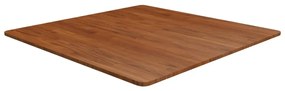 vidaXL Tampo mesa quadrado 90x90x1,5 carvalho tratado castanho-escuro