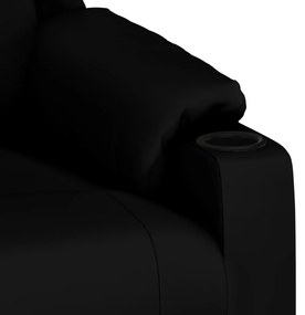 Poltrona de massagens couro artificial preto