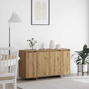 vidaXL Buffet carvalho artisiano 135 x 41 x 69 cm Madeira processada
