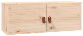 Armários de parede 2 pcs 80x30x30 cm madeira de pinho maciça