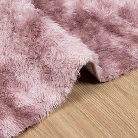 Tapete shaggy de pelo alto NAVARRA 80x150 cm rosa empoeirado