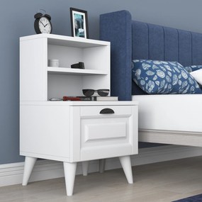 Mesa de Cabeceira BD105 – Branco – 45x74,4x40 cm