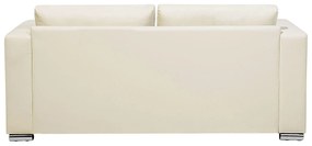 Conjunto de sofás com 6 lugares em pele creme HELSINKI Beliani
