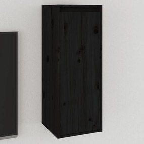 813503 vidaXL Armário de parede 30x30x80 cm pinho maciço preto