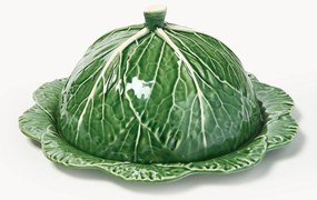 Prato de servir pintado à mão com tampa Cabbage