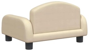 Cama para cães 50x40x30 cm tecido cor creme