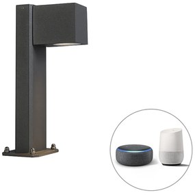 LED Candeeiro de pé exterior inteligente antracite 30 cm IP44 c/ Wi-Fi GU10 - Baleno Country / Rústico,Moderno