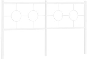 Cabeceira de cama 150 cm metal branco
