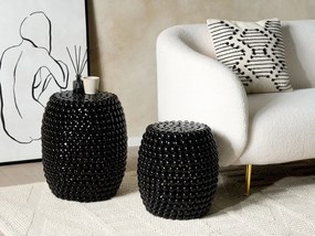 Mesa de apoio pequena preta UHANA  Beliani