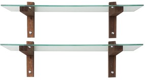 Prateleira de Parede R200 – Nogueira – 85x25x25 cm