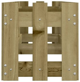 Canteiro elevado c/ design cerca 200x30x30 cm pinho impregnado
