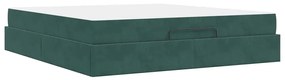 Estrutura da Cama Outros Verde-escuro 180 x 200 cm Veludo
