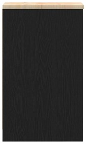 Armário de arrumação de garagem Preto 30x51x85 cm