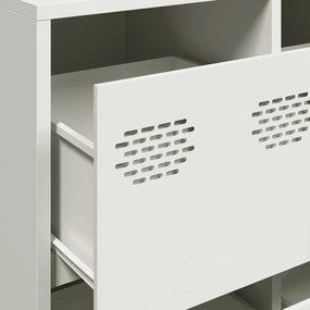 Aparador 135x39x73,5 cm aço laminado a frio branco