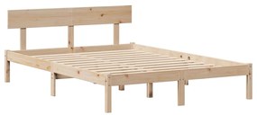 Cama sem colchão 120x190 cm madeira de pinho maciça
