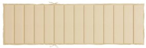 Almofadão p/ espreguiçadeira 200x60x3 cm tecido oxford bege