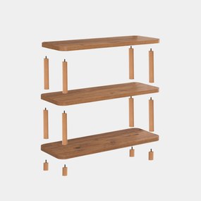 Estante Step – Pinheiro Atlântico – 80x75x28 cm