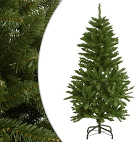 vidaXL Árvore de Natal artificial articulada com suporte 150 cm verde