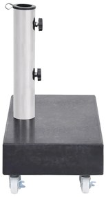 Base para guarda-sol 45x25x8 cm granito preto