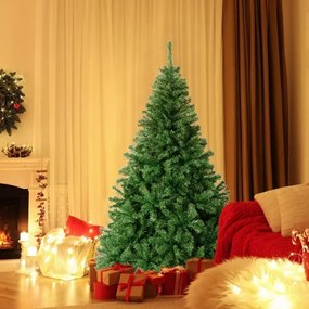 Árvore de Natal artificial de PVC premium com dobradiças - 2,2 m