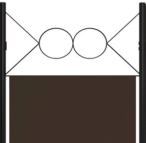 Divisória de quarto com 6 painéis 240x180 cm castanho
