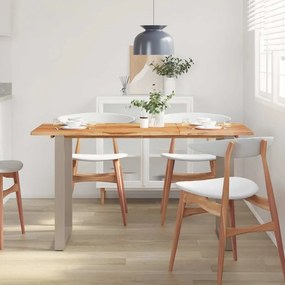 Mesa de jantar 140x70x76 cm madeira de acácia maciça