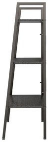 Estante de pé 3 prateleiras 56x35x108 cm preto