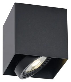 Foco de superfície moderno preto com LED regulável - Dionysos Moderno