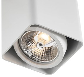 Foco de superfície de design branco GU10 70mm giratório e inclinável - Vox Design