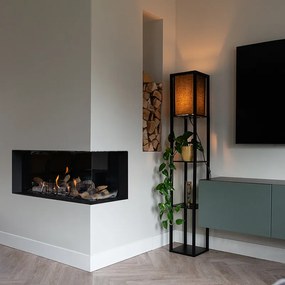 Candeeiro de pé moderno preto - Stojan