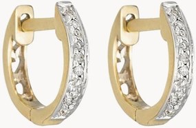 Brincos em ouro amarelo com diamantes Anneau PM