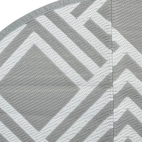 Tapete de exterior Ø160 cm ARAKIL PP cinzento