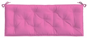 Almofadões p/ banco de jardim 2 pcs 120x50x7 cm tecido rosa