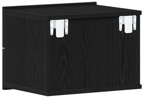 Cabeceira de Cama vidaXL Preta de Carvalho 40x30x30 cm em Madeira Comp