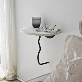 Prateleira de Parede Leo – Preto e Branco – 35 cm x 35 cm