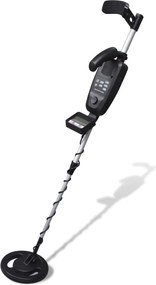 vidaXL Detetor de metais 20 cm ecrã LCD profundidade pesquisa 300 cm